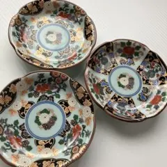 伊万里焼 金彩色絵皿 手書き 冨貴長春 時代物 3枚 九谷焼~ - メルカリ