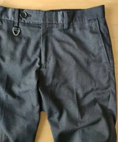 SOLIDOダークグレー スラックス 02ビジカジグレスラソリード