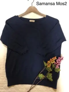 ★サマンサモスモス★Ｆサイズ★五分袖トップス★