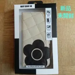 新品 マリークワント スマホケース iPhone SE, 8 (アイボリー)