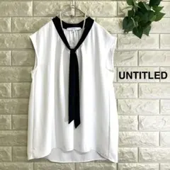 UNTITLEDボウタイブラウス 極美品 アンタイトル ブラウスのサムネイル