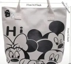 Disney ミッキー＆ミニー キャンバス トートバッグ 約37×31cm