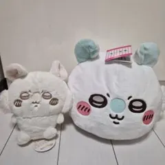 新品　ちいかわ プレミアムドームクッション、ぬいパレット　ももんが
