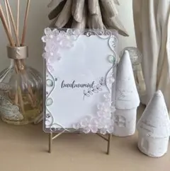 硬質ケースデコ　L版写真用 B7 2026桜2