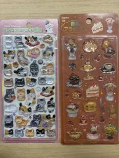 ボンボンドロップシール　きゅるるんシール　2枚セット