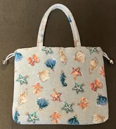 新品未開封フェイラーマリンチャーム手つき巾着バッグMCM-260234