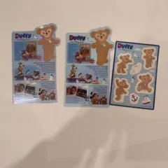 香港ディズニーランド　ダッフィー　コレクタブルカード　ステッカー