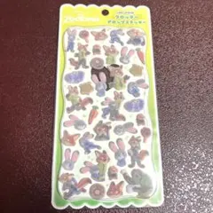 ズートピア フロッキードロップステッカー