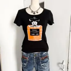 Dear Princess ちびT ピチT 黒 香水 ラインストーン ラメのサムネイル