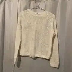UNIQLO 3Dメッシュクルーネックセーター M