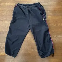 トレーニングハーフパンツ 黒 ピンクライン