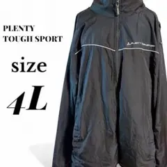 PLENTY TOUGH SPORT アウター ブルゾン ブラック ジャージ4L