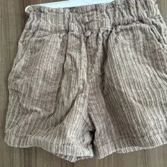 値下げ、未使用！アプレレクールベージュ コーデュロイ ショートパンツ
