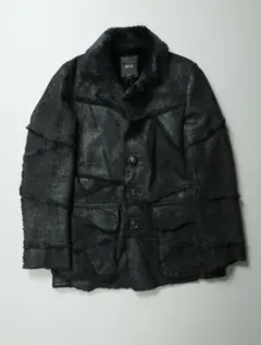 EDGE RUPERT FAKE LEATHER JACKET Y2K
