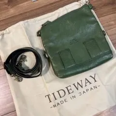 美品 TIDEWAY タイドウェイ 本革 2WAY ショルダーバッグ 日本製のサムネイル
