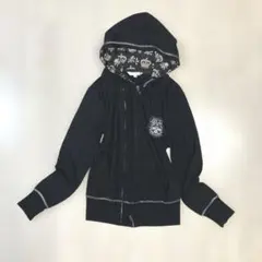 y2k 00s 平成ギャル　お兄系　スカル　グランジ　ダブルジップ　ギミック