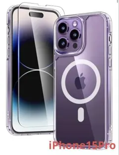 iPhone15Proケース クリア 耐衝撃 多重保護 黄ばみ防止 6.1インチ