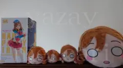 国木田花丸 寝そべりぬいぐるみ4体&フィギュアセット Aqours ラブ 