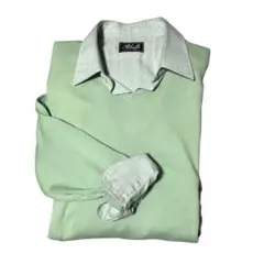 JOHN SMEDLEY V-NECK KNIT LIME GREEN Mのサムネイル
