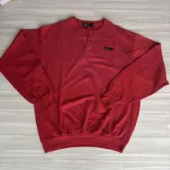 patagonia レッド ヘンリーネック トレーナー