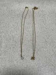 ゴールド ダブルチェーン ネックレス