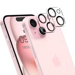 ✨新品未使用✨iPhone 15 カメラフィルム 黒縁取り露出オーバー防止