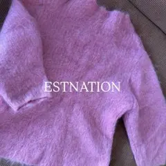 ESTNATION ピンク 半袖ニットのサムネイル