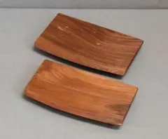 欅ミニ花台、小品盆栽台、新品　２点