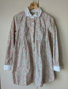 Dip Drops 小花柄ロングシャツ　オールドのサムネイル