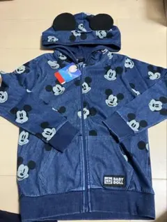 新品BABYDOLL ミッキーマウス柄 パーカー　140