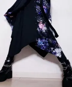 NieR 変則フラップスカート付きBLADE PANTS【和柄九尾】
