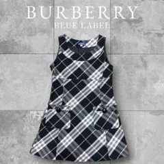 BURBERRY ノースリーブ ワンピース チェック柄 - メルカリ