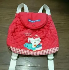 キルティングリュック　HELLO Kitty　当時物 赤　白