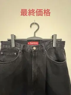 26ss Supreme Baggy Jean Black 34 バギー デニム - メルカリ