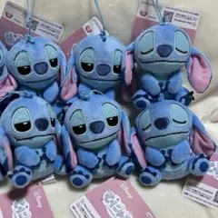 ディズニー スティッチ むにゃすや ぬいぐるみマスコット 6点