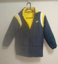 Nike ダウンコート ネイビー/イエロー 150