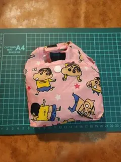 クレヨンしんちゃん エコバッグ ピンク ぶりぶりざえもん レトロ シロ ひまわり