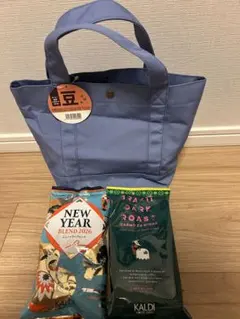 KALDI 福袋2026 トートバッグ&新年ブレンド & ダークロースト豆セット