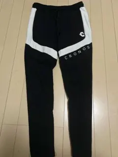 完売品 CRONOS ストライプデザイン ジャージパンツ 黒 CRONOS クロノス セットアップ ストライプデザイン ジャージセット