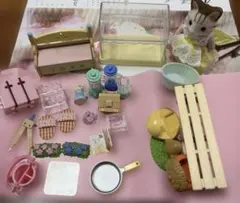 シルバニアファミリー リーメントガーデニング　キッチンお人形セット