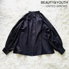 【BEAUTY&YOUTH】 タックボリューム シャツ -ウォッシャブル-