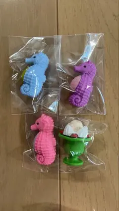 イワコータツノオトシゴ 消しゴムセット4個