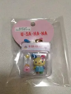 新品未使用 サンリオ ウサハナ ミニチュアパッケージチャーム