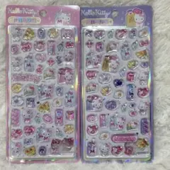 【正規品】日本未発売！ハローキティ　ボンボンドロップシール　2枚セット　公式