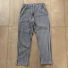 【未使用120サイズ】デビロックdevirock ギンガムチェック ロングパンツ