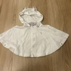 Familiar ベビーポンチョ 60-90 ホワイト