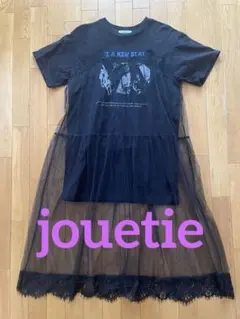jouetie チュール レース Tシャツ ブラックのサムネイル