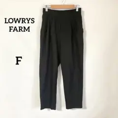 【ローリーズファーム】スラックス F ブラック ウエストゴム 綺麗め オフィス