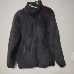 ユニクロ　ダークグレー フリースジャケット