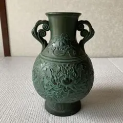 TS25 骨董品 伝統金属工芸 古銅 古玩 鋳銅 双耳花瓶 フラワーベース TS25 骨董品 伝統金属工芸 古銅 古玩 鋳銅 双耳花瓶 フラワーベース